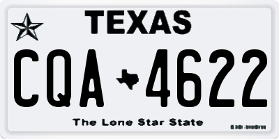 TX license plate CQA4622