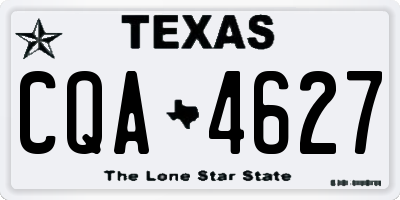 TX license plate CQA4627