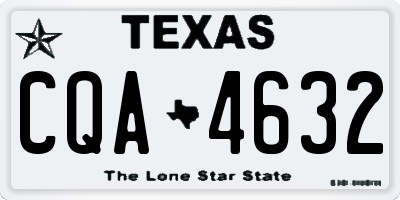 TX license plate CQA4632
