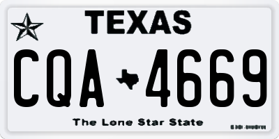 TX license plate CQA4669