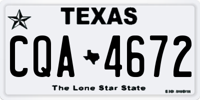 TX license plate CQA4672
