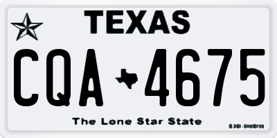 TX license plate CQA4675