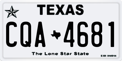TX license plate CQA4681