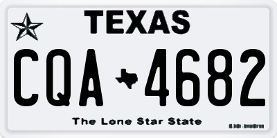 TX license plate CQA4682