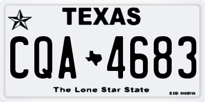 TX license plate CQA4683