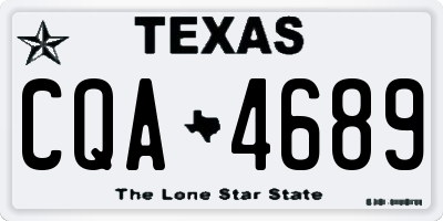 TX license plate CQA4689