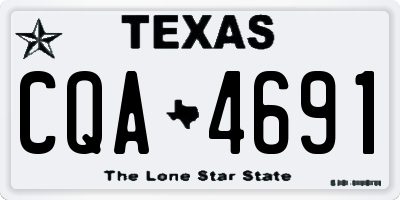 TX license plate CQA4691