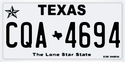 TX license plate CQA4694