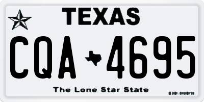 TX license plate CQA4695