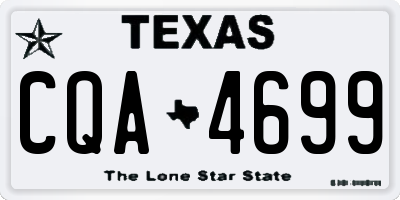 TX license plate CQA4699