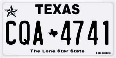 TX license plate CQA4741