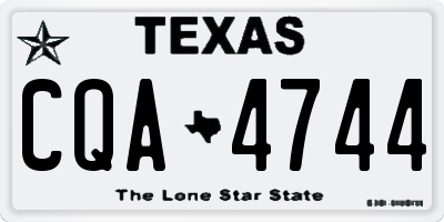 TX license plate CQA4744