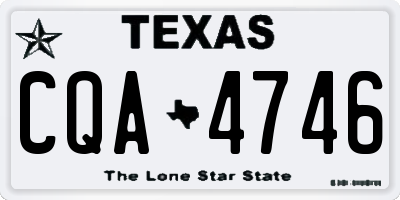 TX license plate CQA4746