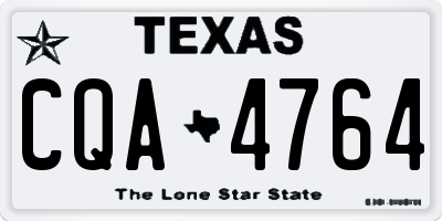 TX license plate CQA4764
