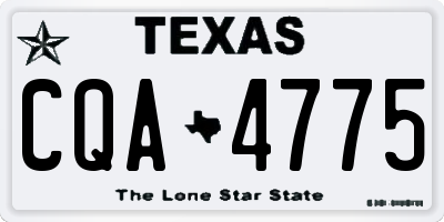 TX license plate CQA4775