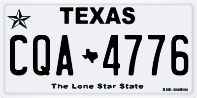 TX license plate CQA4776