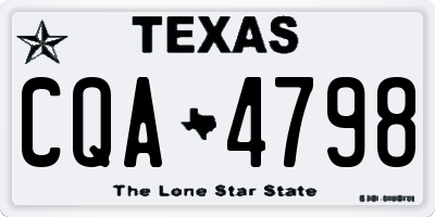 TX license plate CQA4798