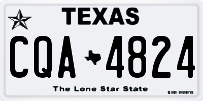 TX license plate CQA4824