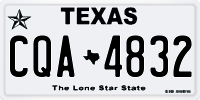 TX license plate CQA4832