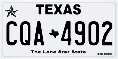 TX license plate CQA4902