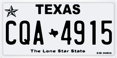 TX license plate CQA4915