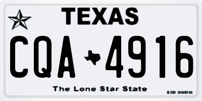 TX license plate CQA4916