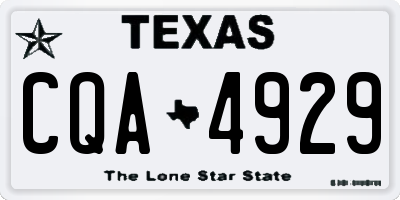 TX license plate CQA4929
