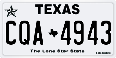 TX license plate CQA4943