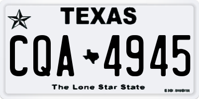 TX license plate CQA4945