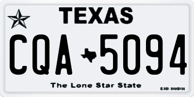 TX license plate CQA5094