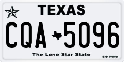 TX license plate CQA5096