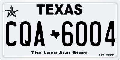 TX license plate CQA6004