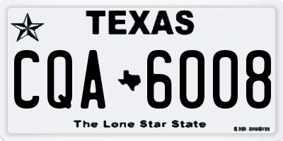 TX license plate CQA6008