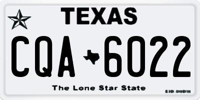 TX license plate CQA6022