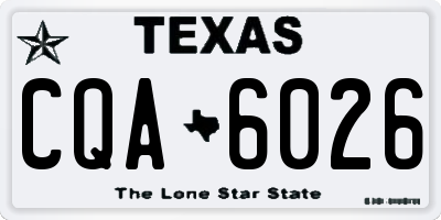 TX license plate CQA6026