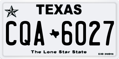 TX license plate CQA6027