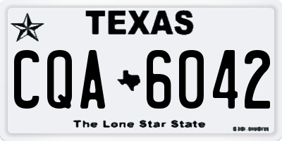 TX license plate CQA6042