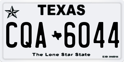 TX license plate CQA6044