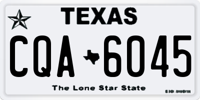 TX license plate CQA6045