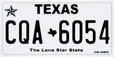 TX license plate CQA6054