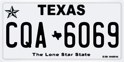 TX license plate CQA6069