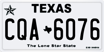 TX license plate CQA6076