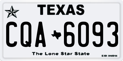TX license plate CQA6093