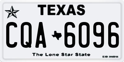 TX license plate CQA6096