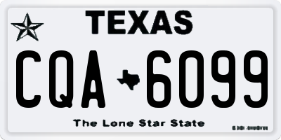 TX license plate CQA6099