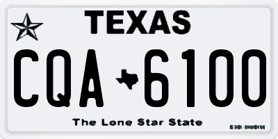 TX license plate CQA6100