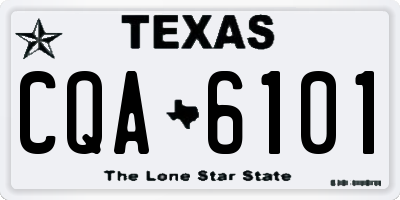 TX license plate CQA6101