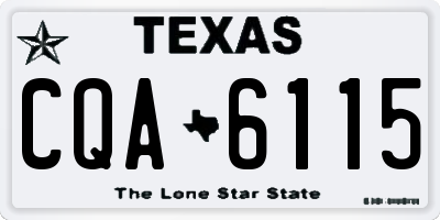 TX license plate CQA6115