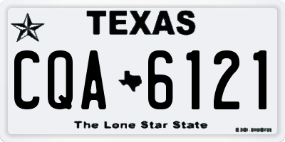 TX license plate CQA6121