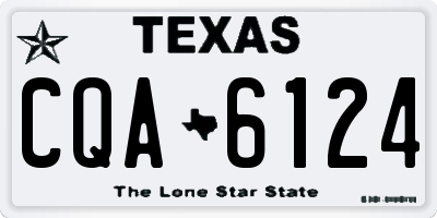 TX license plate CQA6124